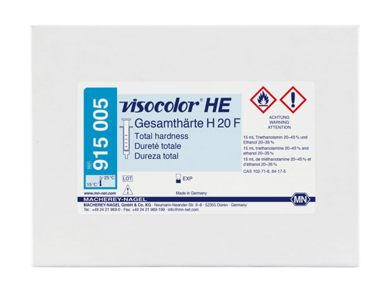 德国MN VISOCOLOR HE总硬度H20F滴定测试盒 ( Hardness )915005 / 915205