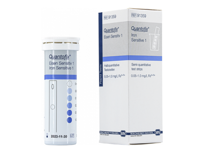 Halbquantitative Teststreifen QUANTOFIX Eisen Sensitiv 1