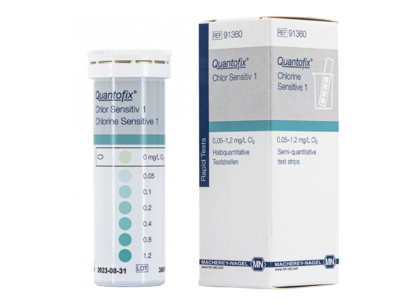 Halbquantitative Teststreifen QUANTOFIX Chlor Sensitiv 1
